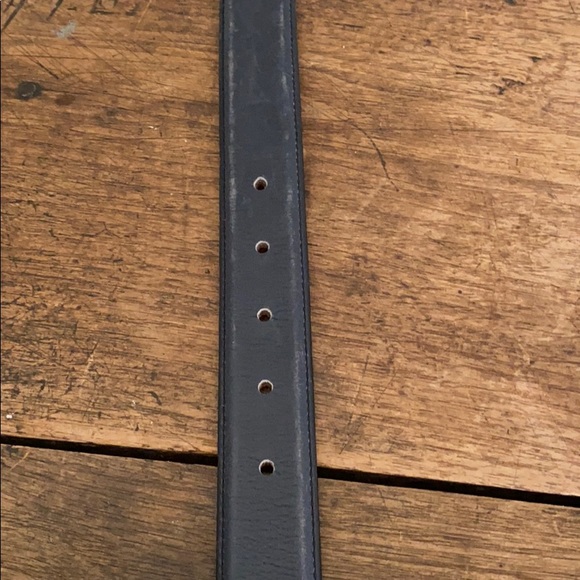 VINTAGE Neiman Marcus Navy Leather Belt - Picture 5 of 8